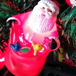 1990's Hallmark Vintage traditional Santa indoor string lights